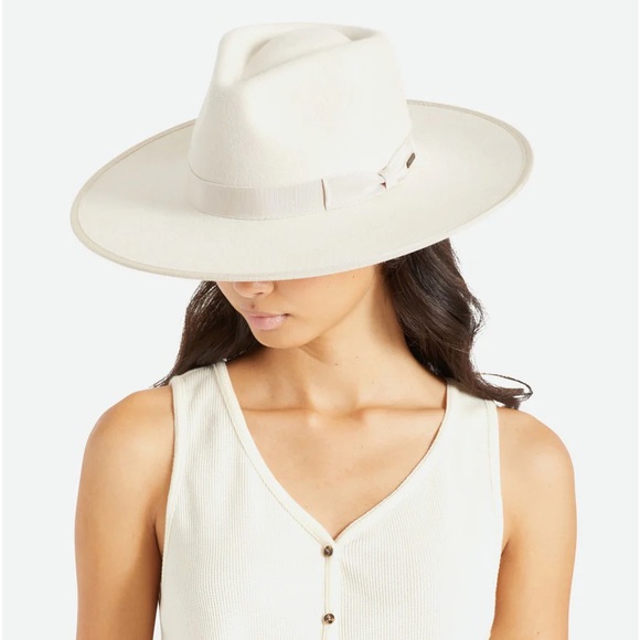 ❤️ Brixton Jo Rancher Off White Wool Hat - Picture 3 of 15